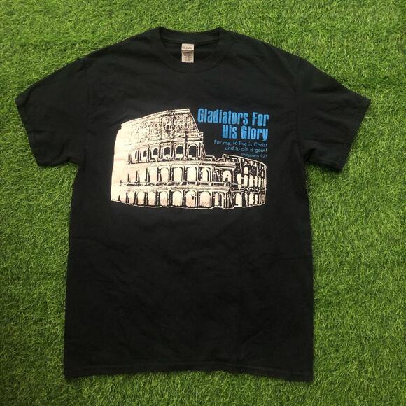 Gildan Other - Men’s Black ‘Gladiators For His Glory’ Graphic Tee